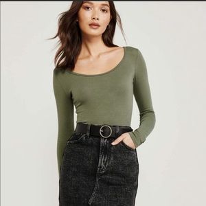 Abercrombie & Fitch Green Bodysuit
